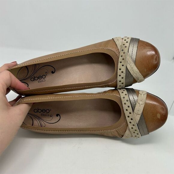 Abeo Bio Nellie Women's Orthopedic Casual Slip On Wedges Size 10 Neutral - Picture 12 of 14